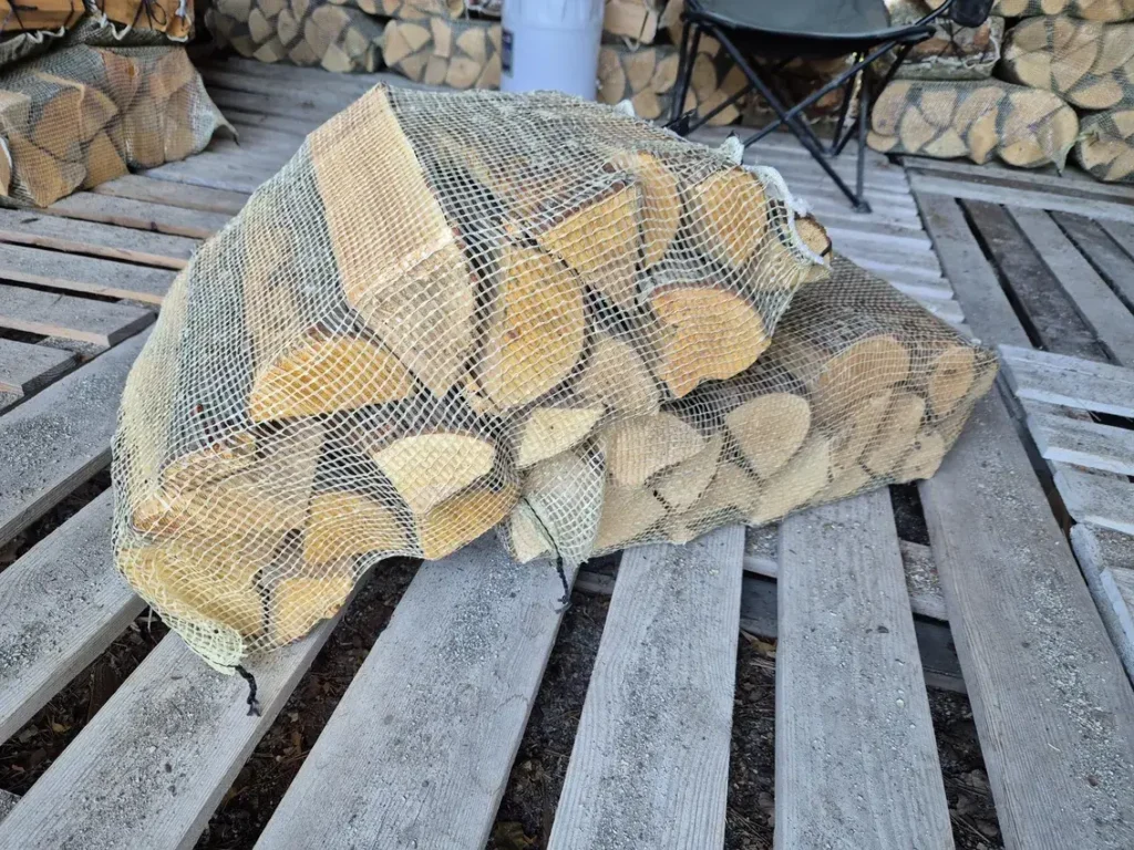 Kuivad küttepuud, lepp võrkkotis 30cm, 40L